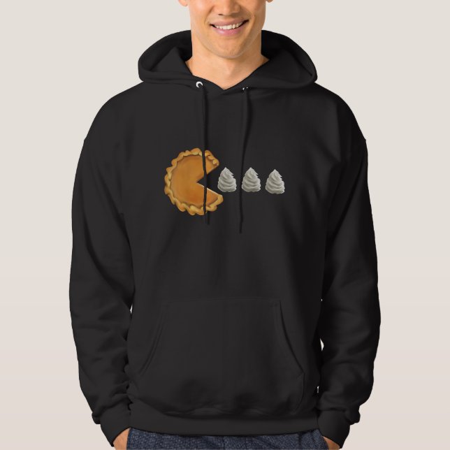 Pumpkin Pie Erntedank Day Funny Hoodie (Vorderseite)