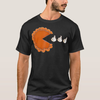Pumpkin Pie Essen Whipped Creme Erntedank Day T-Shirt