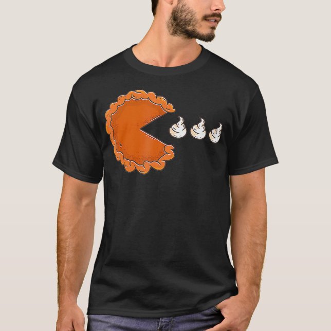Pumpkin Pie Essen Whipped Creme Erntedank Day T-Shirt (Vorderseite)