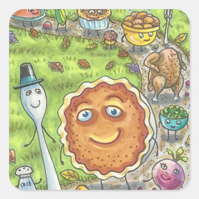 PUMPKIN PIE & FRIENDS ERNTEDANK PARADE STICKERS (Vorderseite)