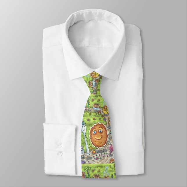 PUMPKIN PIE FRIENDS, THANKSGIVING PARADE NECK TIE KRAWATTE (Gebunden)