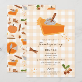 Pumpkin Pie Herbst Erntedank Einladung