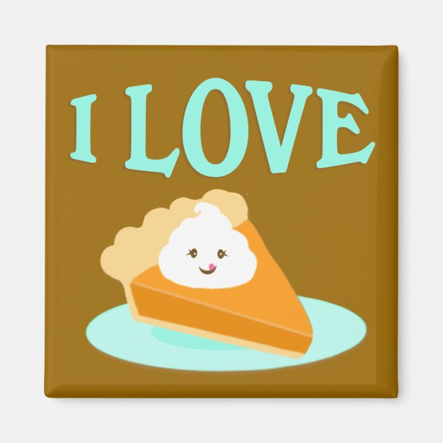 Pumpkin Pie Liebe Magnet (Vorne)