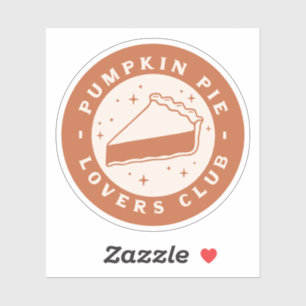 Pumpkin Pie Liebhaber Club Aufkleber