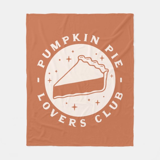 Pumpkin Pie Lovers Club Fleecedecke (Vorderseite)