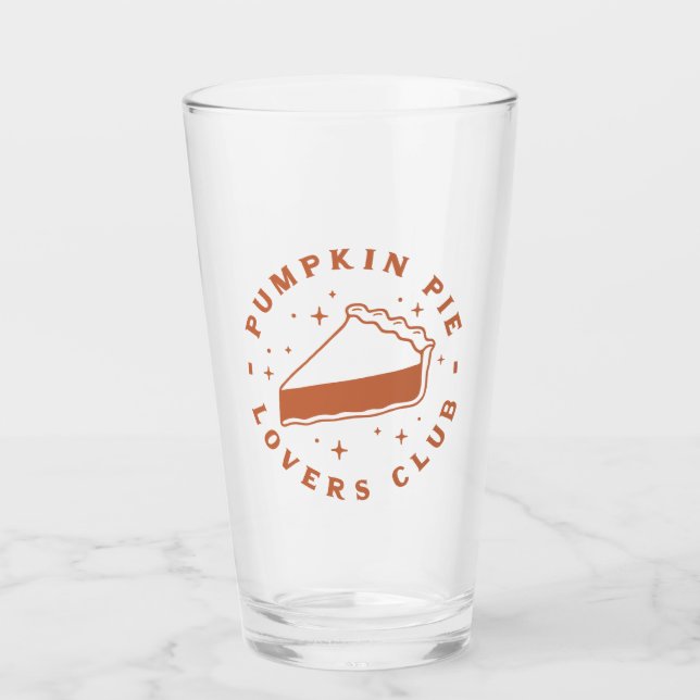 Pumpkin Pie Lovers Club Glas (Vorderseite)