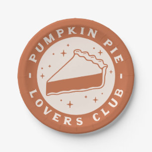 Pumpkin Pie Lovers Club Pappteller