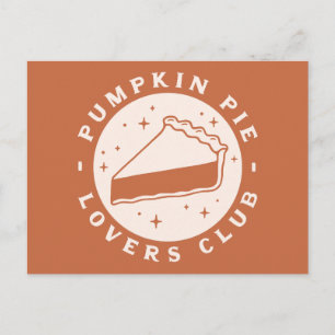 Pumpkin Pie Lovers Club Postkarte