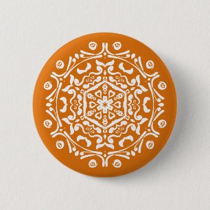 Pumpkin Pie Mandala Button