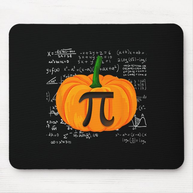 Pumpkin Pie Math Funny Halloween Erntedank Pi D Mousepad (Vorne)