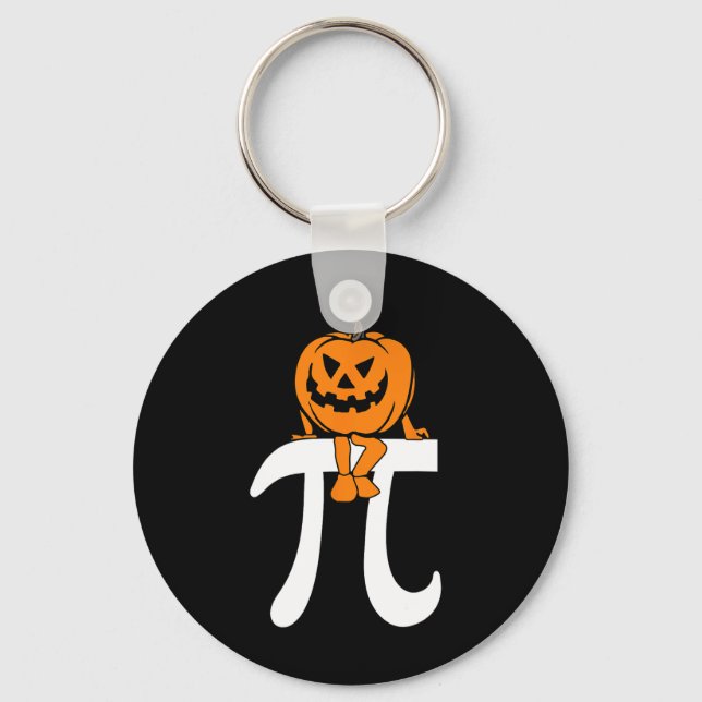 Pumpkin Pie Math Funny Halloween Erntedank Pi D Schlüsselanhänger (Vorderseite)