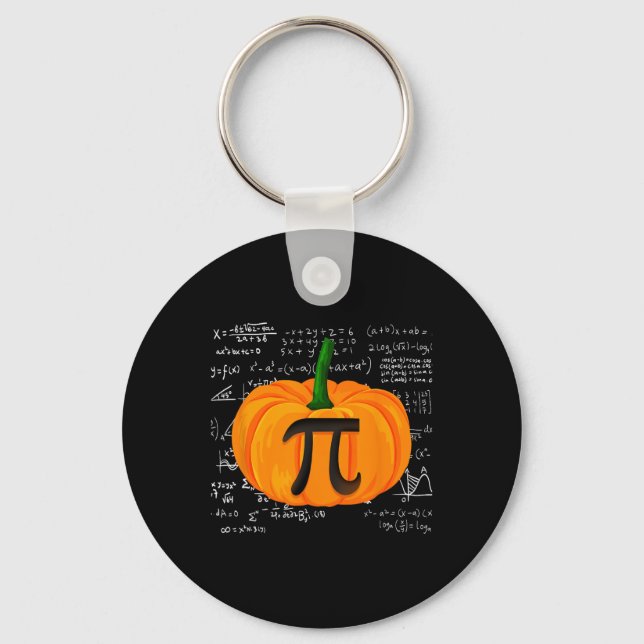 Pumpkin Pie Math Funny Halloween Erntedank Pi D Schlüsselanhänger (Vorderseite)