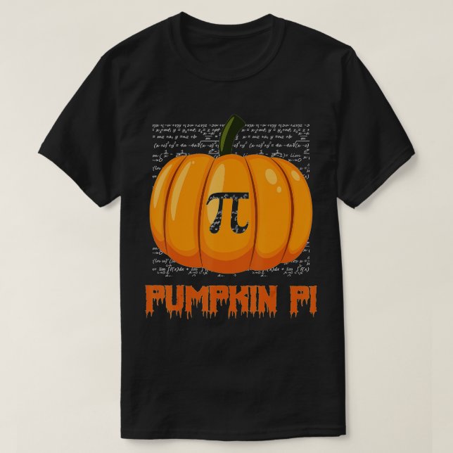 Pumpkin Pie Math Funny Halloween Erntedank Pi T-Shirt (Design vorne)