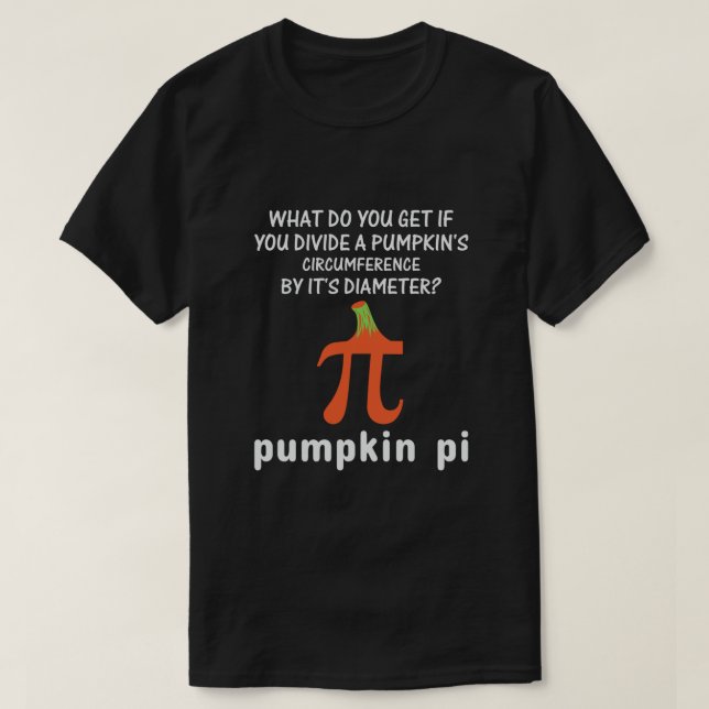 Pumpkin Pie Math Funny Halloween Pi Day Costume T-Shirt (Design vorne)