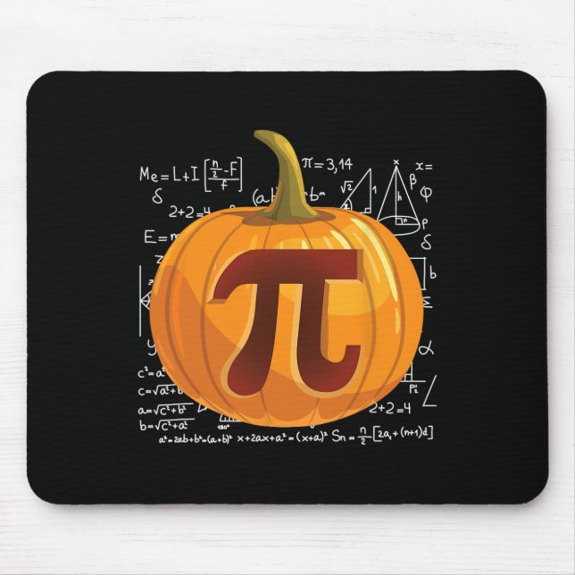 Pumpkin Pie Mathe Fun Halloween Erntedank Pi Day Mousepad (Vorne)