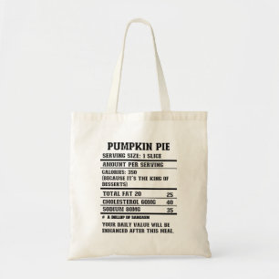Pumpkin Pie Nutrition Fakt.b Tragetasche