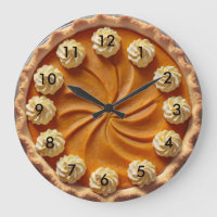 Pumpkin Pie oder Sweet Potato Pie Kitchen Uhr