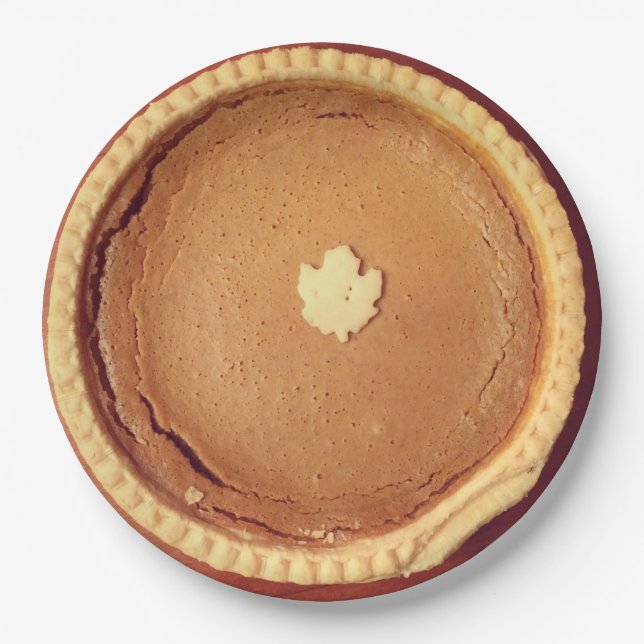 Pumpkin Pie Pappteller (Vorderseite)