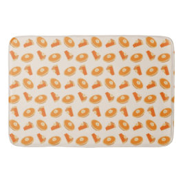 Pumpkin Pie Pattern Badematte