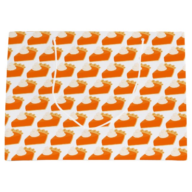 Pumpkin Pie Pattern Große Geschenktüte (Vorderseite)
