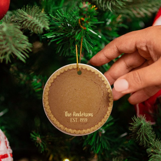 Pumpkin Pie Pie Baker Personalisiert Ornament Aus Metall (Von Creator hochgeladen)