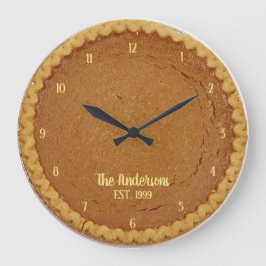 Pumpkin Pie Pie O'Clock Personalisierte Uhr