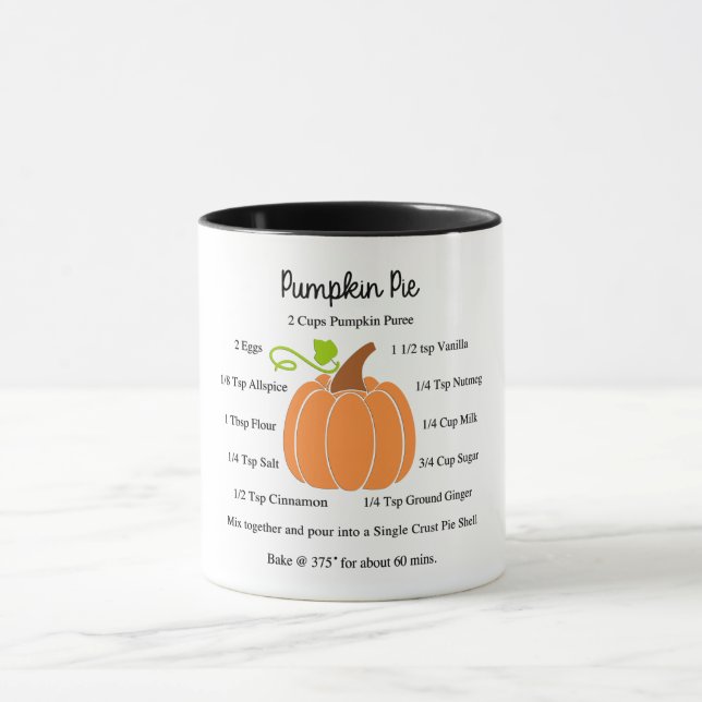 Pumpkin Pie Recipe Tasse (Zentrum)