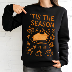 Pumpkin Pie Slice   Gemütlicher Erntedank Fall Sweatshirt