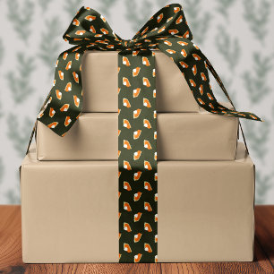 Pumpkin Pie Slice Green Erntedank Satinband