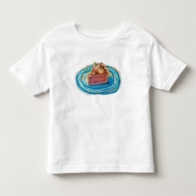 Pumpkin Pie Slice Kleinkind T-shirt (Vorderseite)