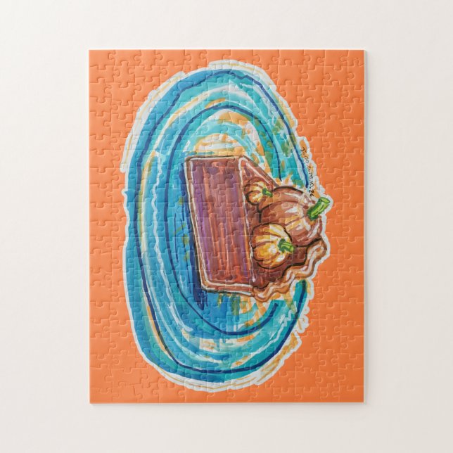 Pumpkin Pie Slice Puzzle (Vertikal)