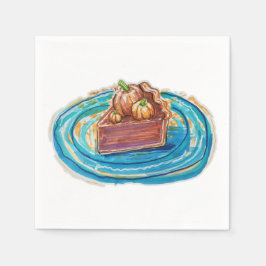 Pumpkin Pie Slice Serviette