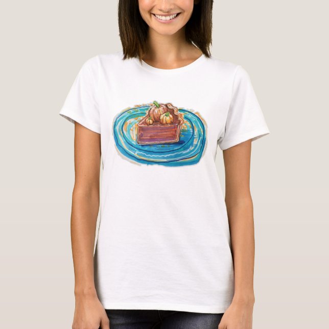 Pumpkin Pie Slice T-Shirt (Vorderseite)