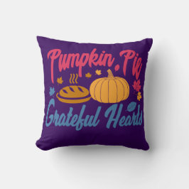 Pumpkin Pie und dankbare Herzen, Erntedank Kissen
