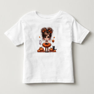 Pumpkin Pigtails - Sweet Spooks & Autumn Whimsy Kleinkind T-shirt
