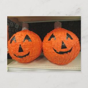 Pumpkin Pinata Postkarte