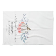 Pumpkin Pink Floral Girl Babydusche