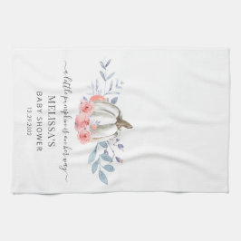 Pumpkin Pink Floral Girl Babydusche Geschirrtuch