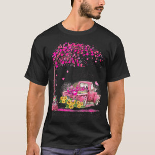Pumpkin Pink Truck Oktober Brustkrebs Bewusstsein T-Shirt