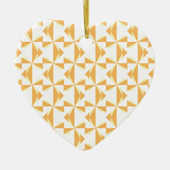 Pumpkin Pinwheels Keramikornament (Vorne)