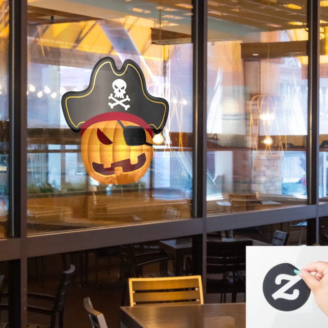 Pumpkin Pirate Fensteraufkleber (Restaurantfenster)