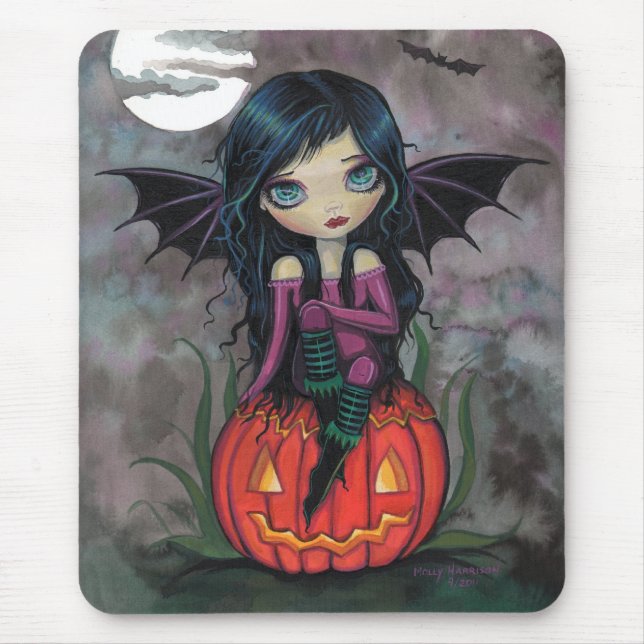Pumpkin Pixie Halloween Mousepad (Vorne)