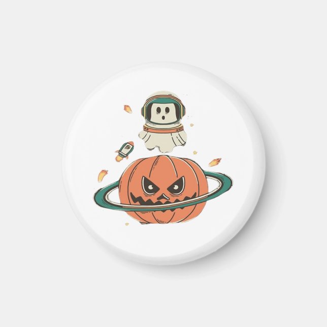 Pumpkin Planet Magnet (Vorne)