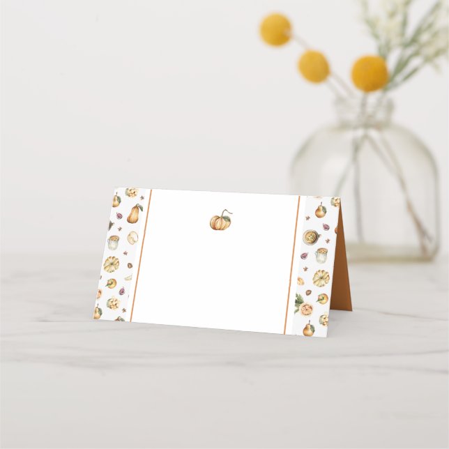 Pumpkin-Platzkarte Platzkarte (Vorderseite)