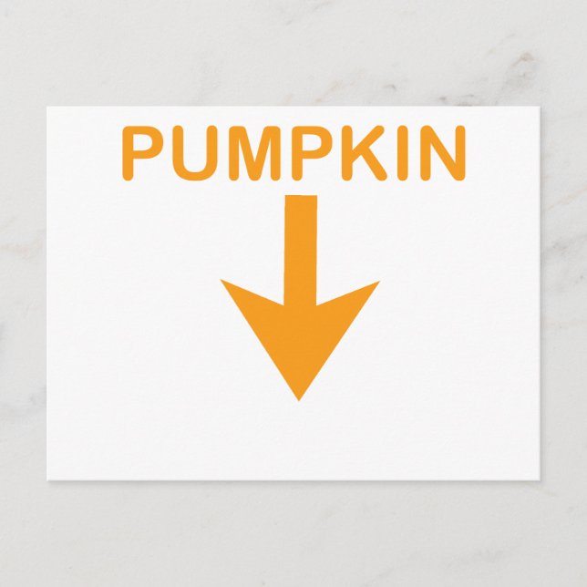 PUMPKIN.png Postkarte (Vorderseite)