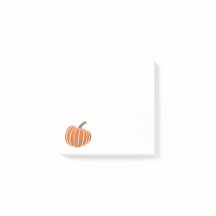 Pumpkin Post-it-Hinweise