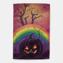 Pumpkin Pride | Rainbow Halloween Garden Flag