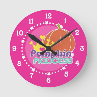 Pumpkin Princess Runde Wanduhr