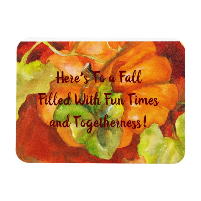 Pumpkin-Pumpkin-Fall Magnet (Horizontal)