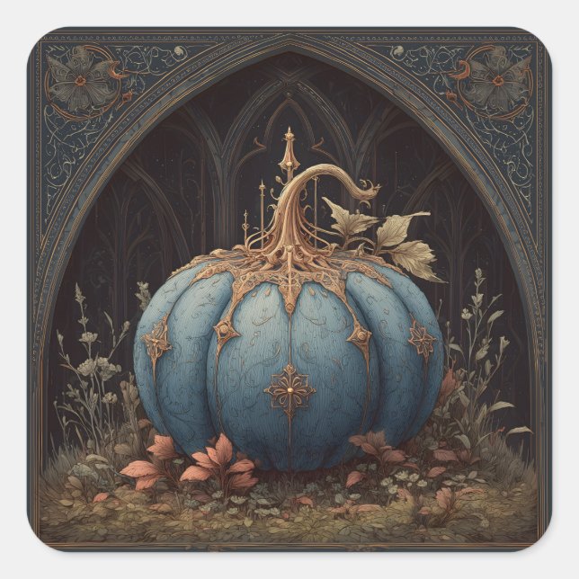 Pumpkin Quadratischer Aufkleber (Vorderseite)